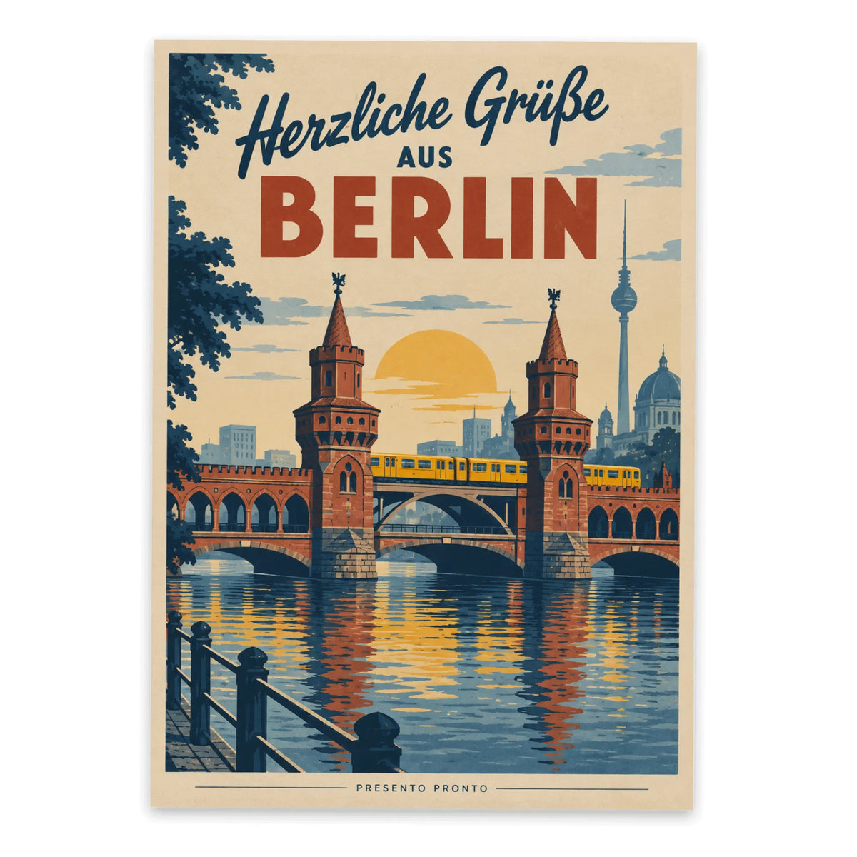 Herzliche Postkarte aus Berlin mit Oberbaumbrücke|p:2013172|h:08c509e4ef66c7cd85771ea3d98d16ad