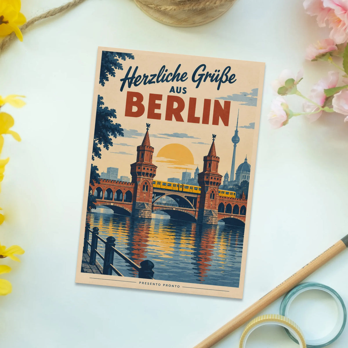 Herzliche Postkarte aus Berlin mit Oberbaumbrücke|p:2013172|h:7736d1af7e69015599c144fbfb2394dd