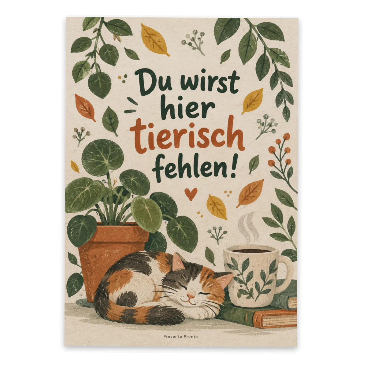 Lustige Postkarte zum Abschied mit Schreibtischpflanze|p:2013177|h:b75561bed9f51ab949cb60897d8236c2