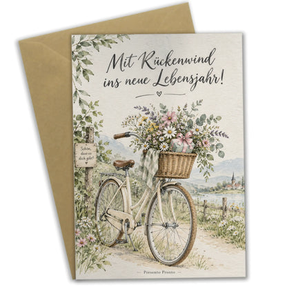 Herzliche Geburtstagskarte mit Blumenfahrrad für Radfahrer|p:2013182|h:bb4f83fddd15319af53ad940d6f307c6