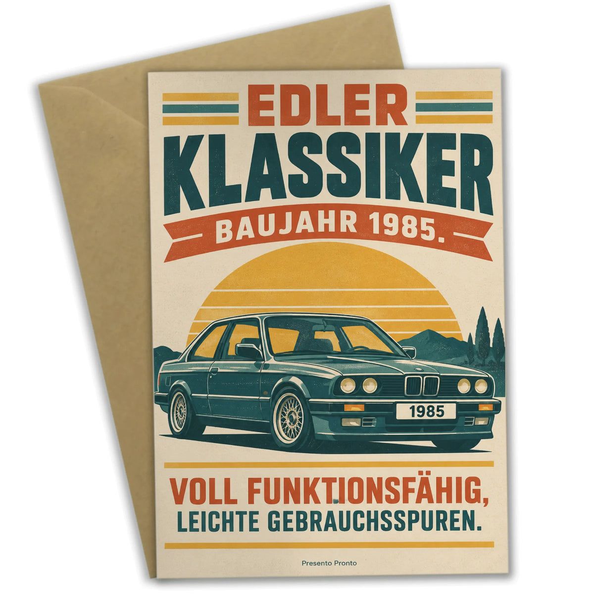 Lustige Geburtstagskarte zum 40. für Männer mit Retroauto|p:2013188|h:362d335e13820f5a0138f8bbe9dca09c