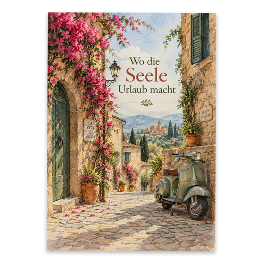 Romantische Postkarte aus Italien mit Motorroller|p:2013219|h:04548b3471b8752908ff9fb2a7e81a30