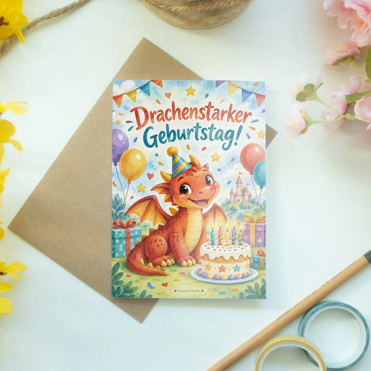 Lustige Einladungskarte mit Drachen zum Kindergeburtstag|p:2013221|h:462e1222f28767be0bcbaf9deb328980