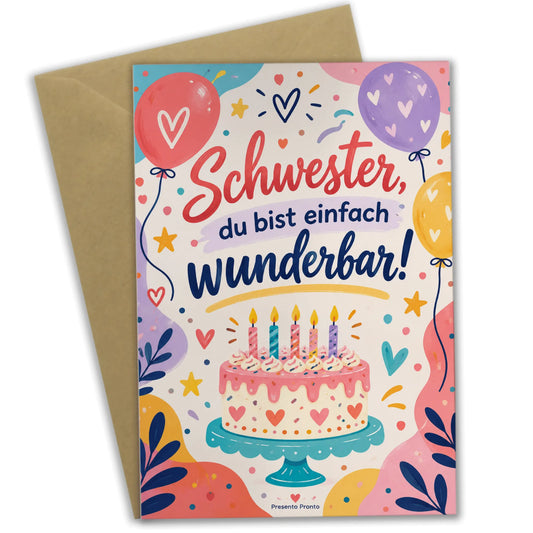 Herzliche Geburtstagskarte für die Schwester mit Luftballons|p:2013228|h:de4829451e8142102777ad01451396cd