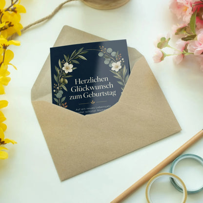 Elegante Geburtstagskarte für die Kollegin mit Blütenbogen|p:2013238|h:e0cf2acf8ff266c68a9a83cb0cae752b