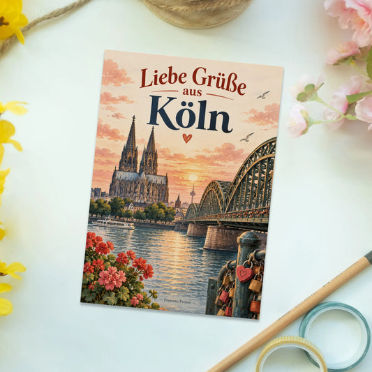 Romantische Postkarte aus Köln als Urlaubsgruß|p:2013251|h:cc389fe9f760a57b651d0f0841e66052