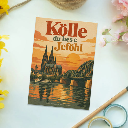 Herzliche Postkarte für Köln-Fans mit Kölner Dom|p:2013253|h:de5a62edafa74f103924b1b618018ea3