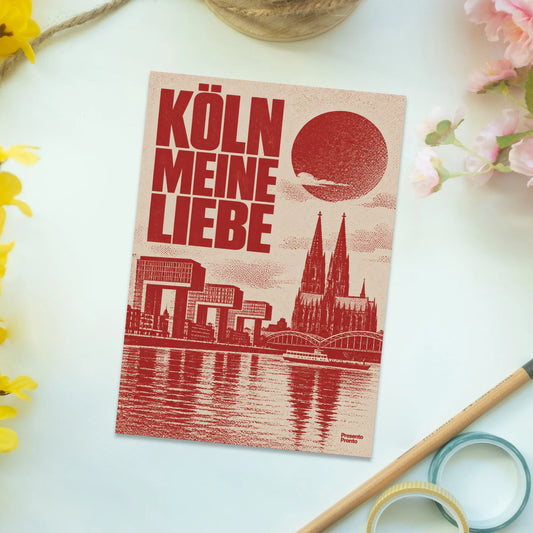 Liebevolle Postkarte für Köln-Fans mit Skyline und Dom|p:2013255|h:8f1900d6f4d33d9938237fa09279b2cb