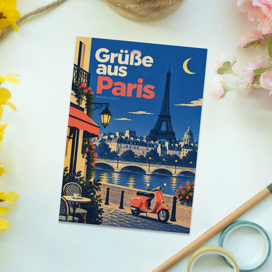 Charmante Urlaubspostkarte aus Paris mit Eiffelturm|p:2013257|h:8ed915c748e8d245e68c5077604e4753