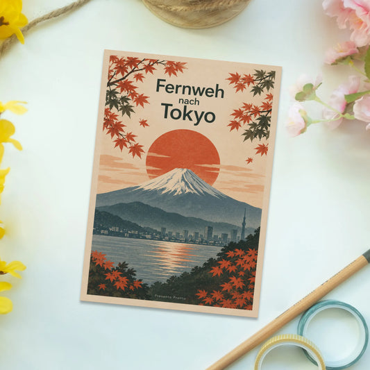 Stimmungsvolle Postkarte Japan für Reisende mit Mount Fuji|p:2013288|h:29271770a1b56e2dc0631e22d42381eb
