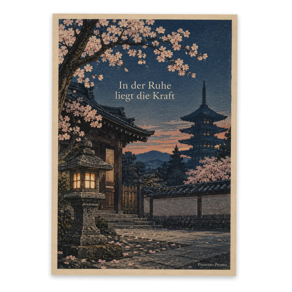 Besinnliche Postkarte für Japanfans mit Steinlaterne|p:2013289|h:edae9a1bf839b8491f0476922141e9de