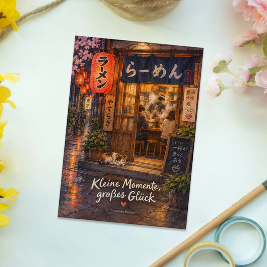 Gemütliche Postkarte für Japanfans mit Ramenladen|p:2013290|h:e894a555170655ba91e946852f0c13a4