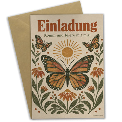 Herzliche Einladungskarten zum Geburtstag mit Schmetterling|p:2013295|h:e4651f24aa70bbec6e580eca0c775861