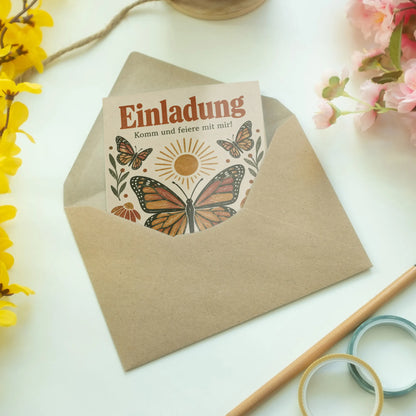 Herzliche Einladungskarten zum Geburtstag mit Schmetterling|p:2013295|h:f046c8183113b75e7735164cf1e46e30