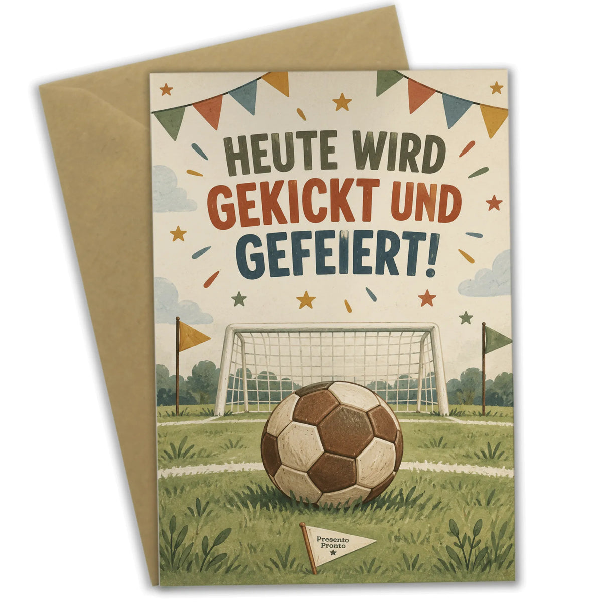 Sportliche Einladungskarten zum Fußball-Kindergeburtstag mit Lederfußball|p:2013299|h:8e54b4606146b41e58e4453c18e9cf71