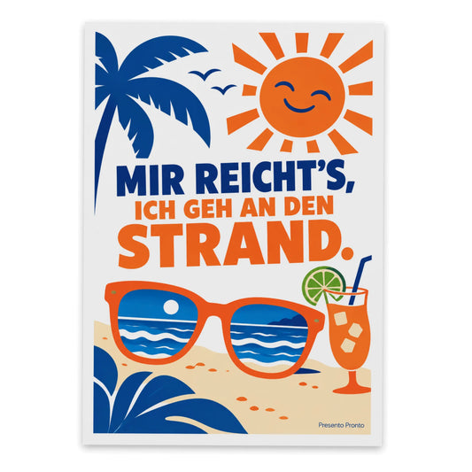 Lustige Postkarte für den Urlaub mit Sonnenbrille|p:2013310|h:52a99b14e3765a0e3f62ea413cac4f68