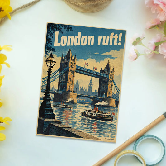 Coole Postkarte aus London für Fans mit Tower Bridge|p:2013315|h:05d041c188d583f64007b1425af72c4c