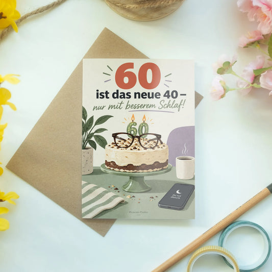 Lustige Geburtstagskarte zum 60. für Männer mit Lesebrille|p:2013329|h:606004309f56b027722a3a9251bb2bf0