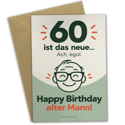 Lustige Geburtstagskarte zum 60. für Männer mit Brillen-Smiley|p:2013332|h:f68f1b932161e6886bfa7fd369ef4f5f