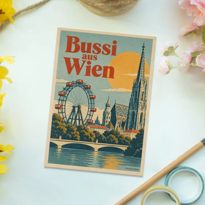 Herzliche Postkarte aus Wien mit Riesenrad für Lieblingsmenschen|p:2013338|h:804659851a38a6afe14438cc68c3b463