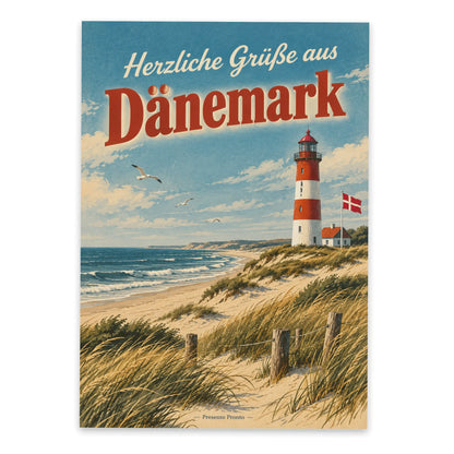 Herzliche Postkarte aus Dänemark mit Leuchtturm|p:2013353|h:05cba4a3409f2d3002a806e9433c07c5