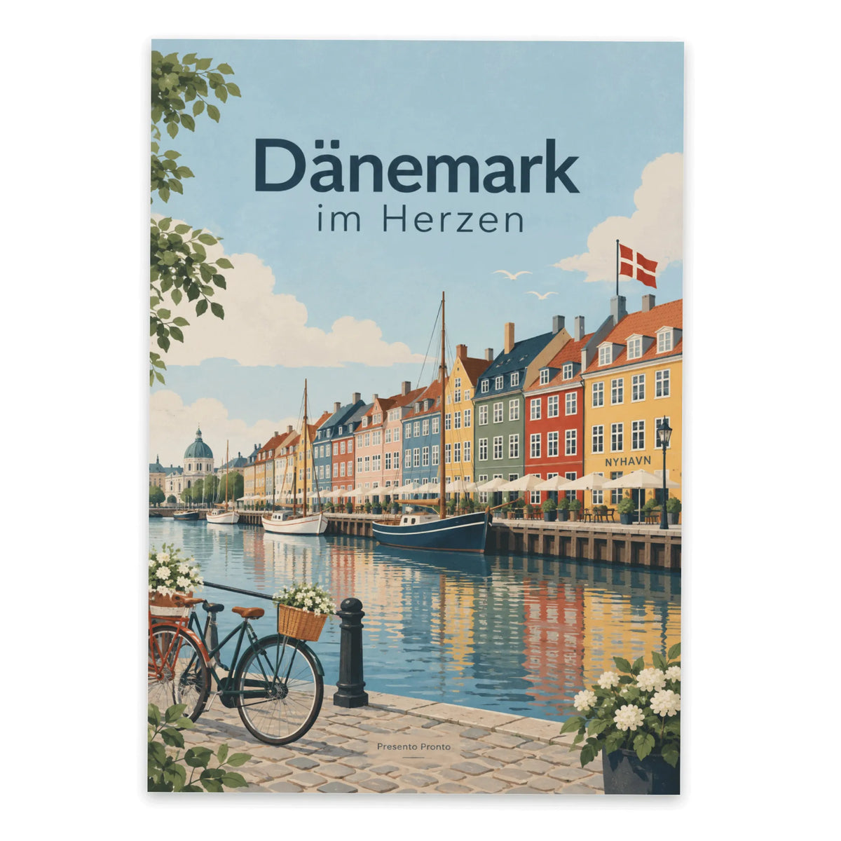 Herzliche Postkarte Dänemark für Fans mit Nyhavn-Ufer|p:2013354|h:0df4be1cc5ac616503dd29a719986041