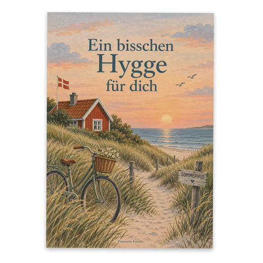 Gemütliche Postkarte aus Dänemark für Dänemarkfans mit Sommerhaus|p:2013355|h:3f0691b7102590a3341ed182791678da