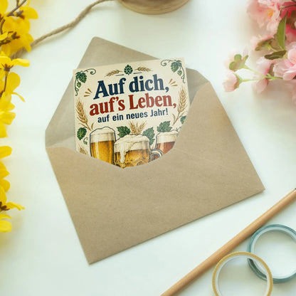 Lustige Geburtstagskarte für Bierliebhaber mit drei Biergläsern|p:2013362|h:0004159e2fd7eca906e70669dc04205b