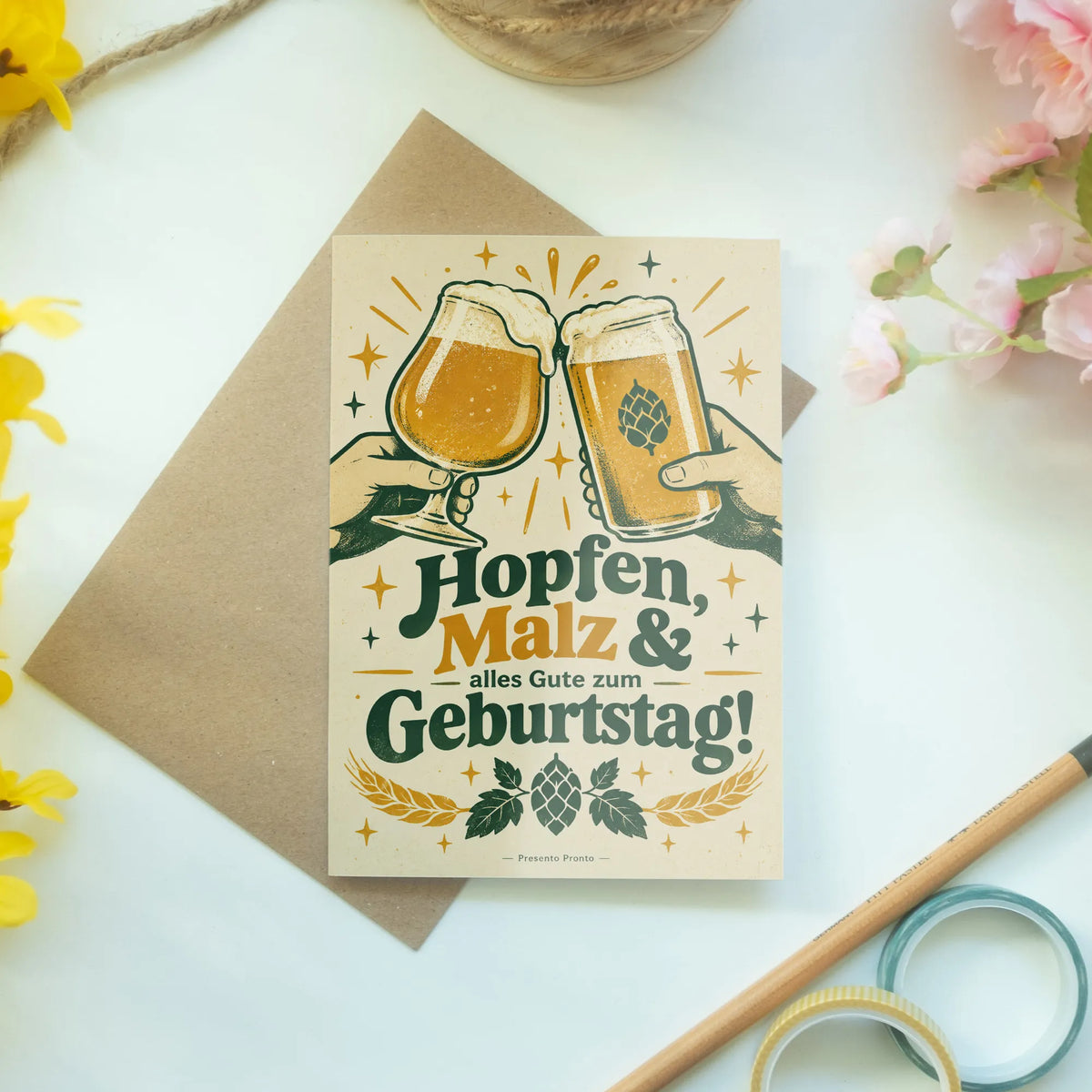 Lustige Geburtstagskarte für Bierfans mit zwei Biergläsern|p:2013365|h:4b170b5c63f58709b3eaaa936792f05e
