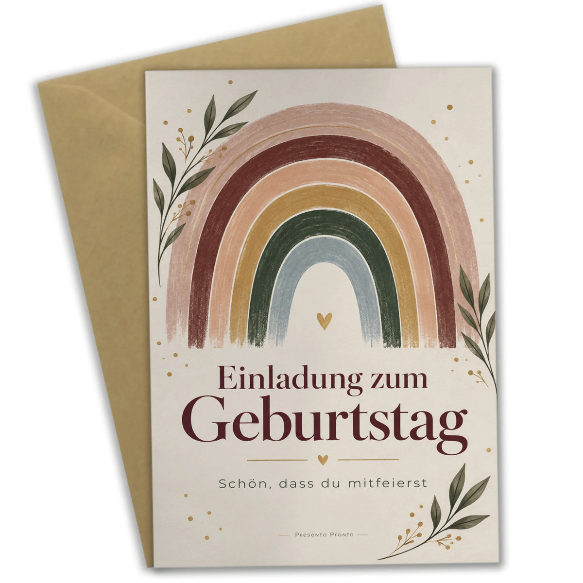 Elegante Einladungskarten zum Geburtstag mit Regenbogen|p:2013389|h:2a7c6bdcc9e60409b8923cb357053aa7