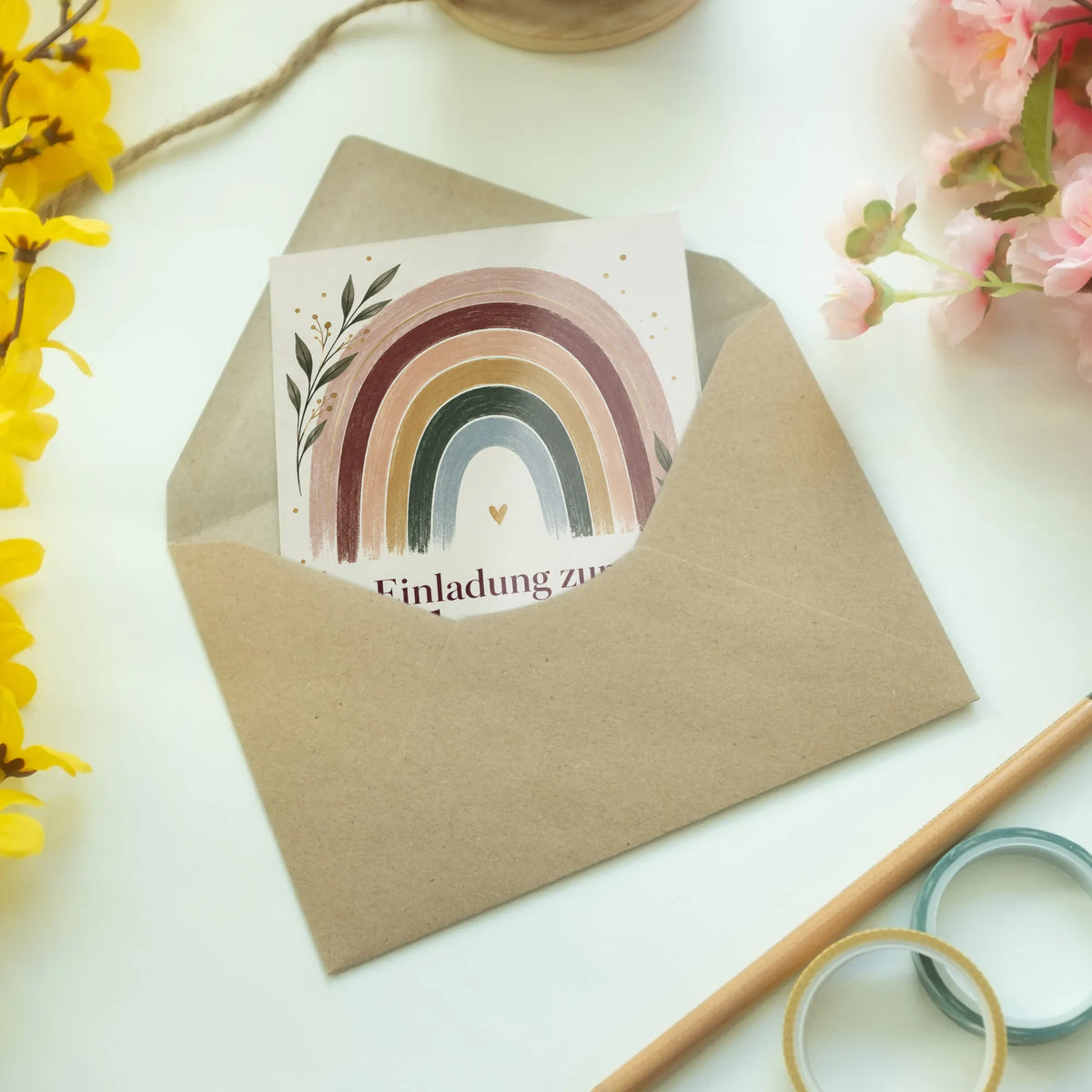Elegante Einladungskarten zum Geburtstag mit Regenbogen|p:2013389|h:cf9ef562d9f38b0d4fba09cec788e4ab