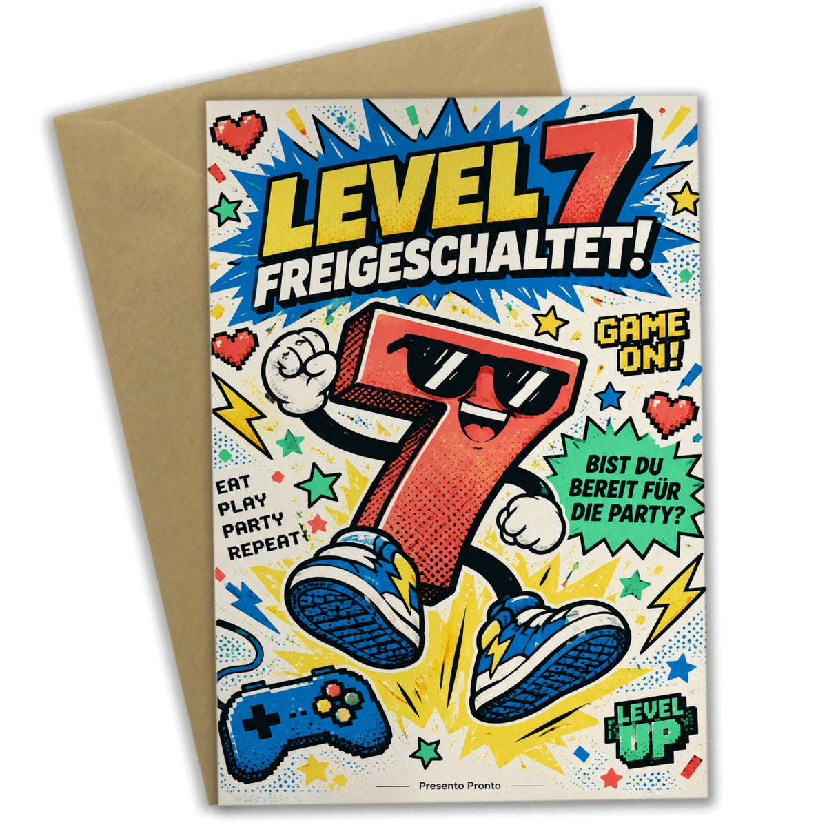 Coole Einladungskarten zum 7. Geburtstag mit Sneakers|p:2013438|h:bae83401dcc46cb3139d16c80fd9609c