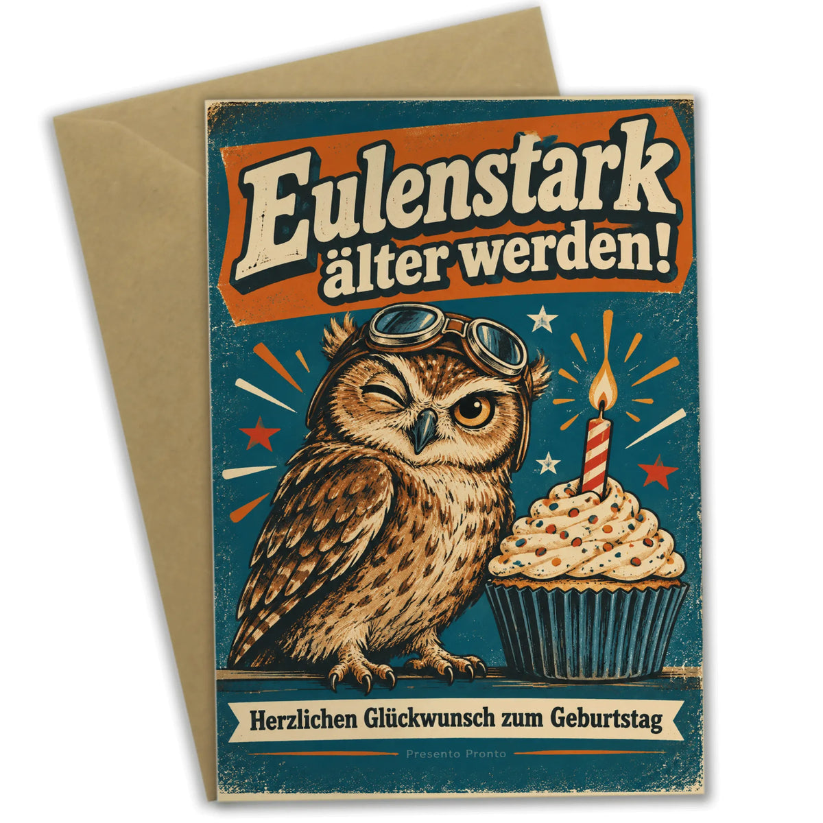 Lustige Geburtstagskarte mit Eule und Geburtstags-Cupcake|p:2013444|h:6ff0e79b5eb0994cf3e9e5c74736835b