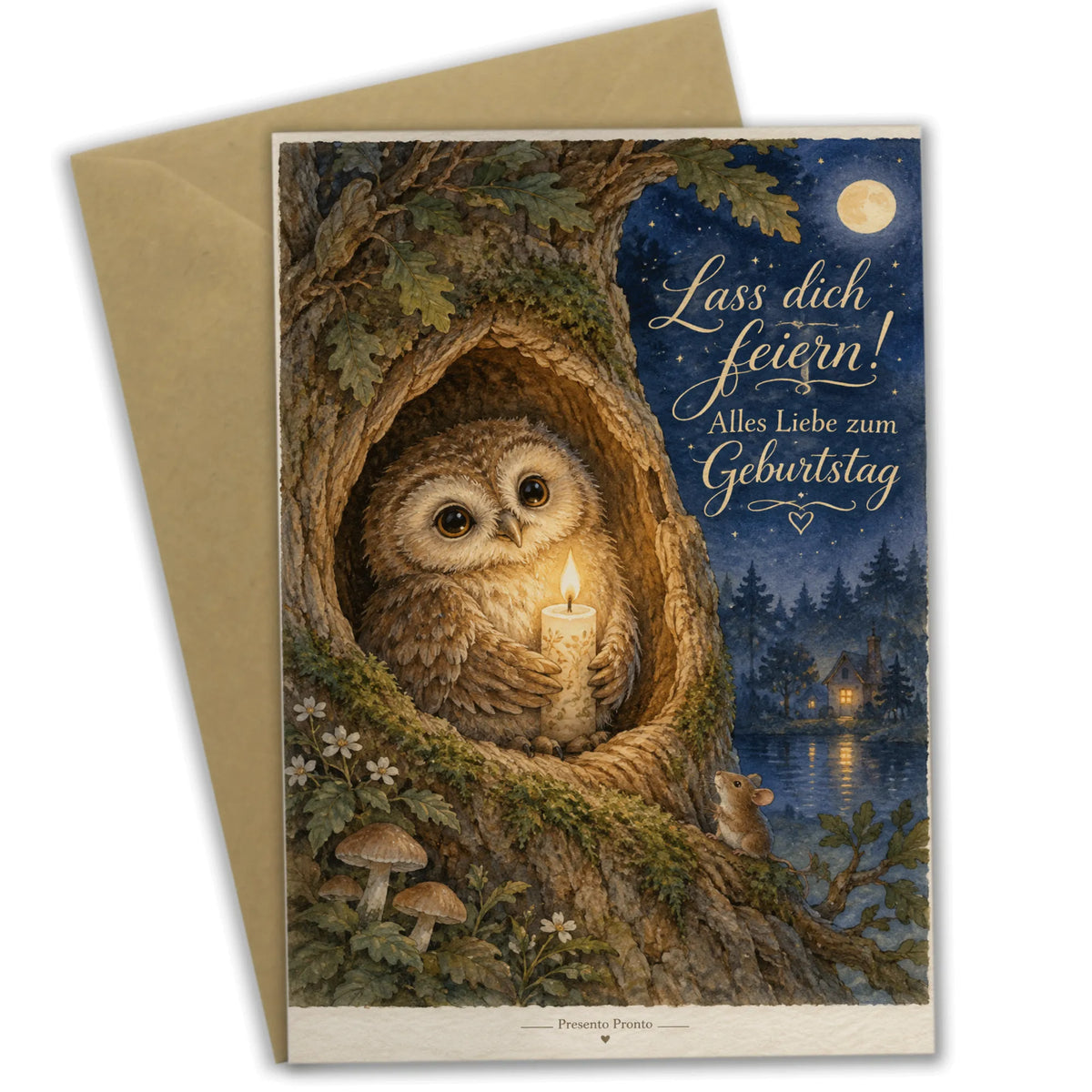 Herzliche Geburtstagskarte mit Eule und Kerze|p:2013450|h:bea640afa74e49cd2355f2e003275ca4
