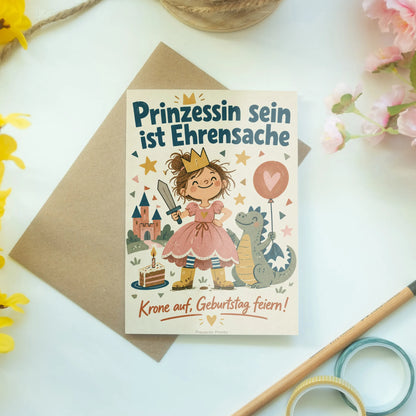 Lustige Einladungskarten zum Prinzessinnengeburtstag mit Drachen|p:2013453|h:13bbbbfa02a00084f51a70b186909cca