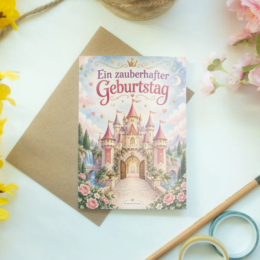 Zauberhafte Einladungskarten für Prinzessinnen zum Kindergeburtstag|p:2013454|h:c01f24ab4596be6d54b813453d17d667