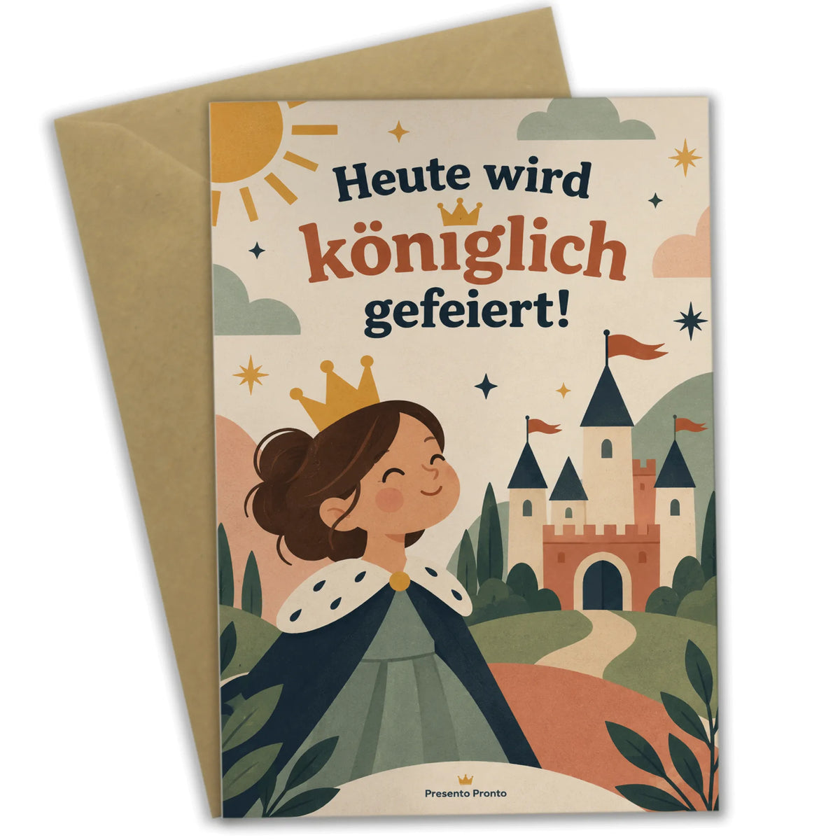 Königliche Einladungskarten für Prinzessinnen mit Schloss und Krone|p:2013455|h:0b005661c56dc6a9e293a50d22666634