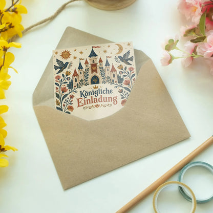 Königliche Einladungskarten für Prinzessinnen mit Schloss|p:2013457|h:1dcca408436f14b07e07c049470abcf5