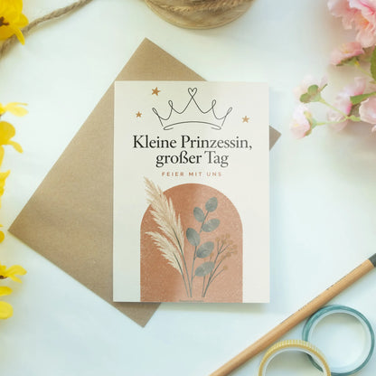 Süße Einladungskarten für Prinzessinnen mit Krone|p:2013460|h:c6d2f083316286eaba0311693f4f5d16