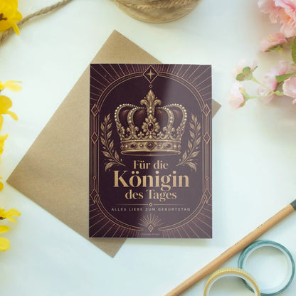 Elegante Einladungskarten für Prinzessinnen mit goldener Krone|p:2013468|h:14b26deee979deb9194c9944695b0b36