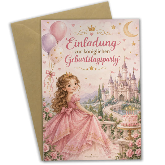 Süße Einladungskarten zur Prinzessinnenparty mit Schloss|p:2013469|h:4e777146c88a03c31dee0930aa8e4b19