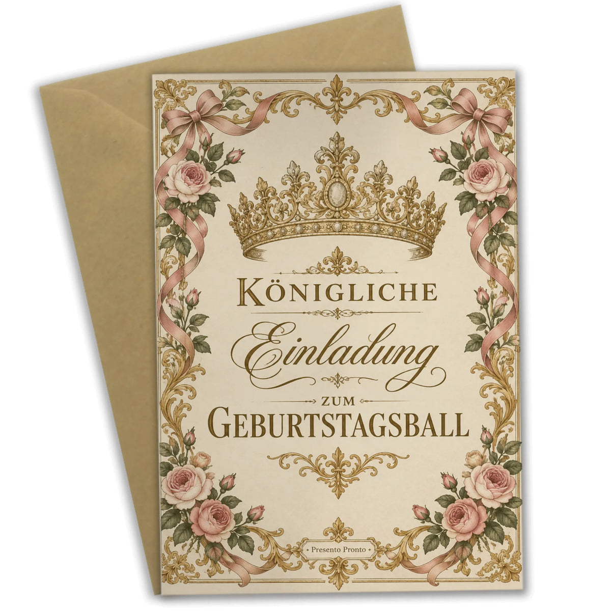 Königliche Einladungskarten für Prinzessinnen mit goldener Tiara|p:2013472|h:614d98e499d9105c7ed7a194f8e323ea