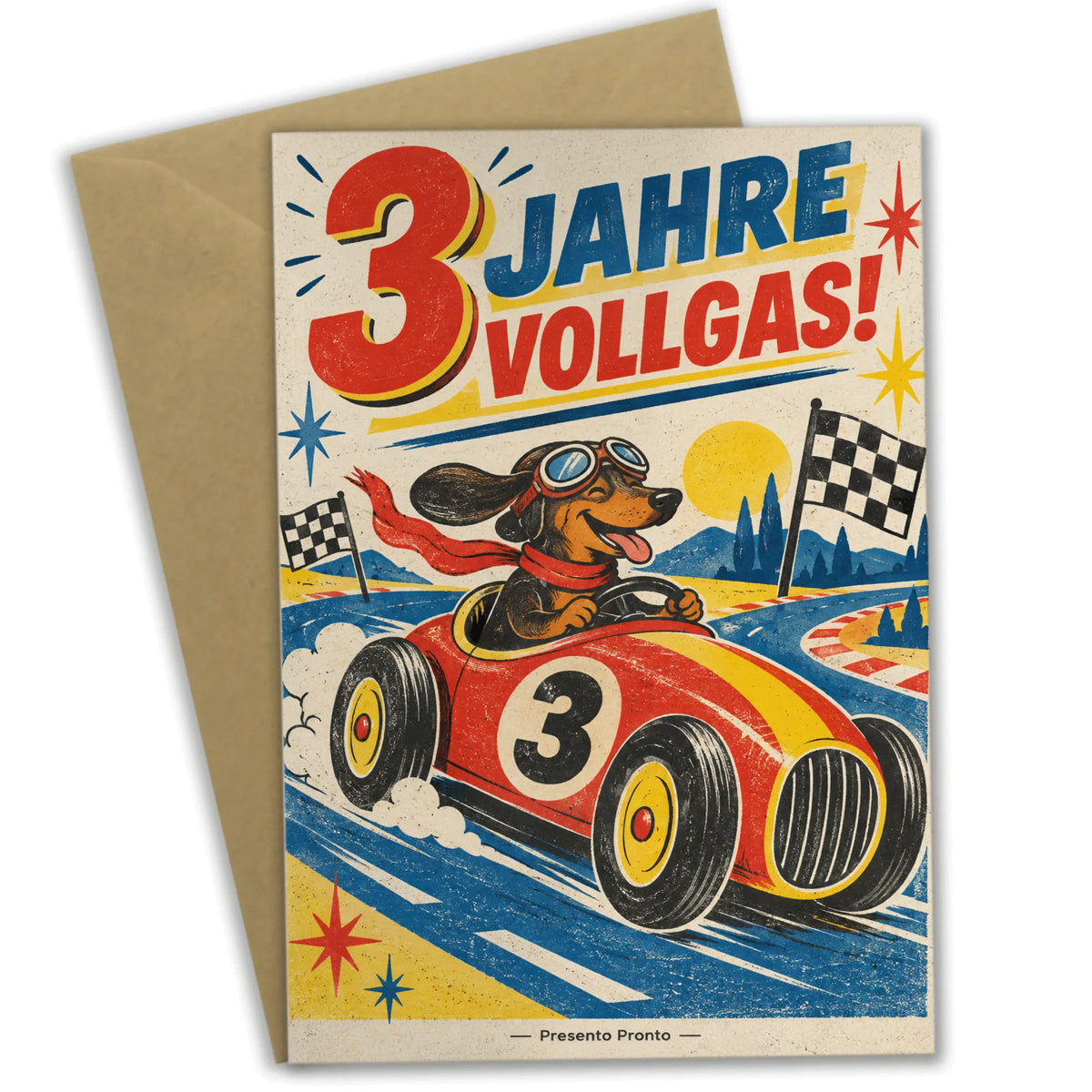 Lustige Geburtstagskarte zum 3. Geburtstag mit Rennwagen|p:2013479|h:b42aaede11853d059d23be2b11430ee9