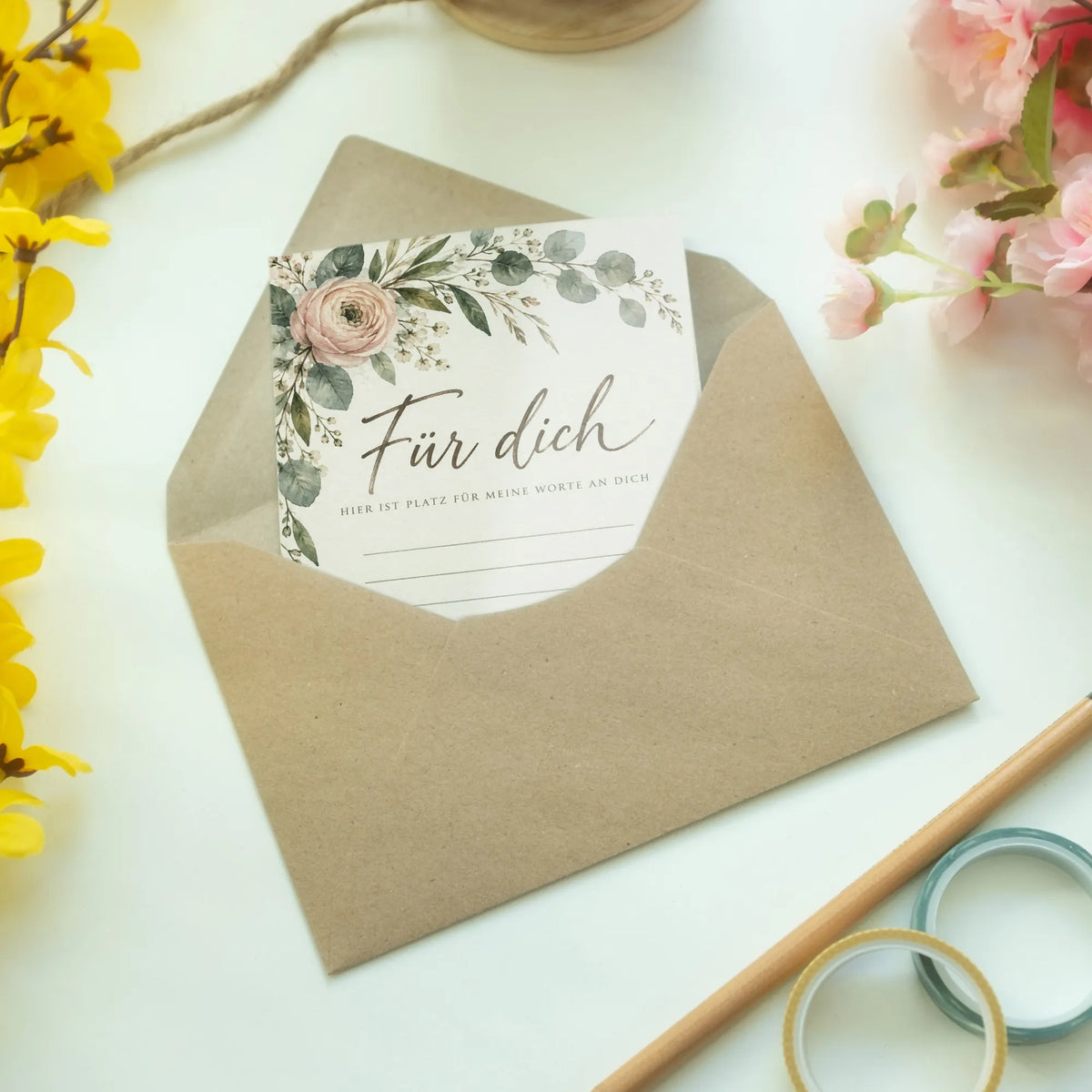 Elegante Grußkarte "Für dich" zum Selbstbeschriften mit Eukalyptus|p:2013483|h:d3f7443ef233c080a0cccac0276a4fc5
