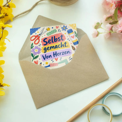 Herzliche Karte zum Selbstgestalten für Bastelfans|p:2013484|h:69095d6ced94acdff139851302502ad0