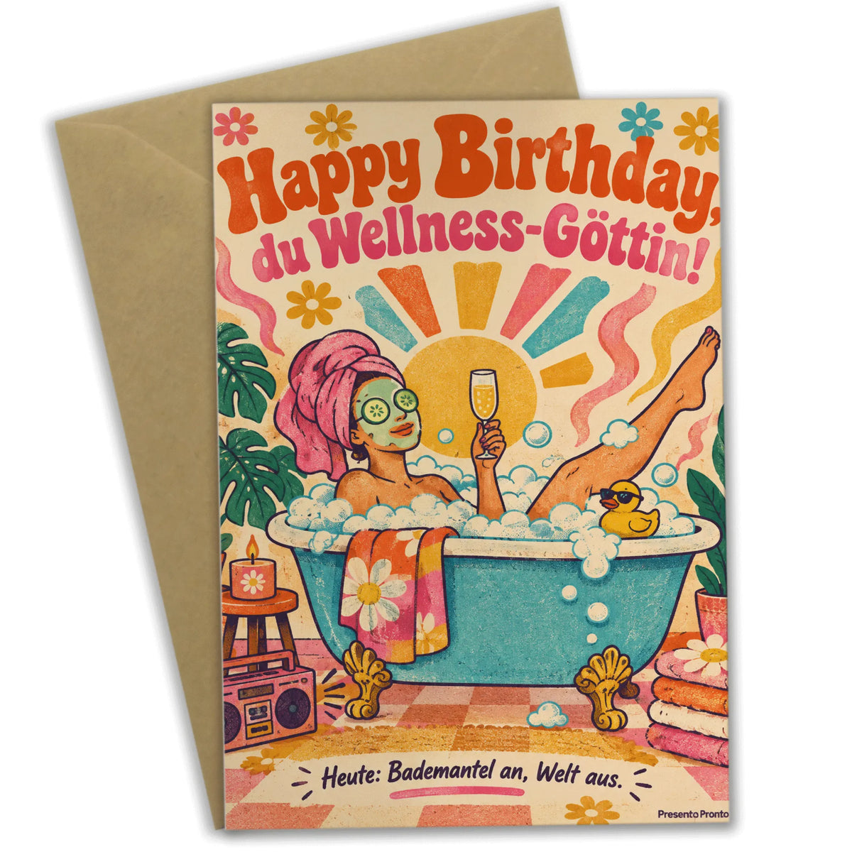Lustige Geburtstagskarte für Wellnessfans mit Retro-Badewanne|p:2013518|h:7cf891a1faeeed72c60b7d812fa001ed
