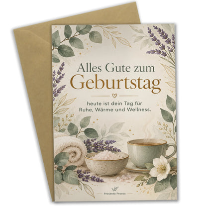 Elegante Geburtstagskarte für Wellnessfans mit Teetasse|p:2013541|h:2efda95afe5bd254016d6cd863ee2f8d