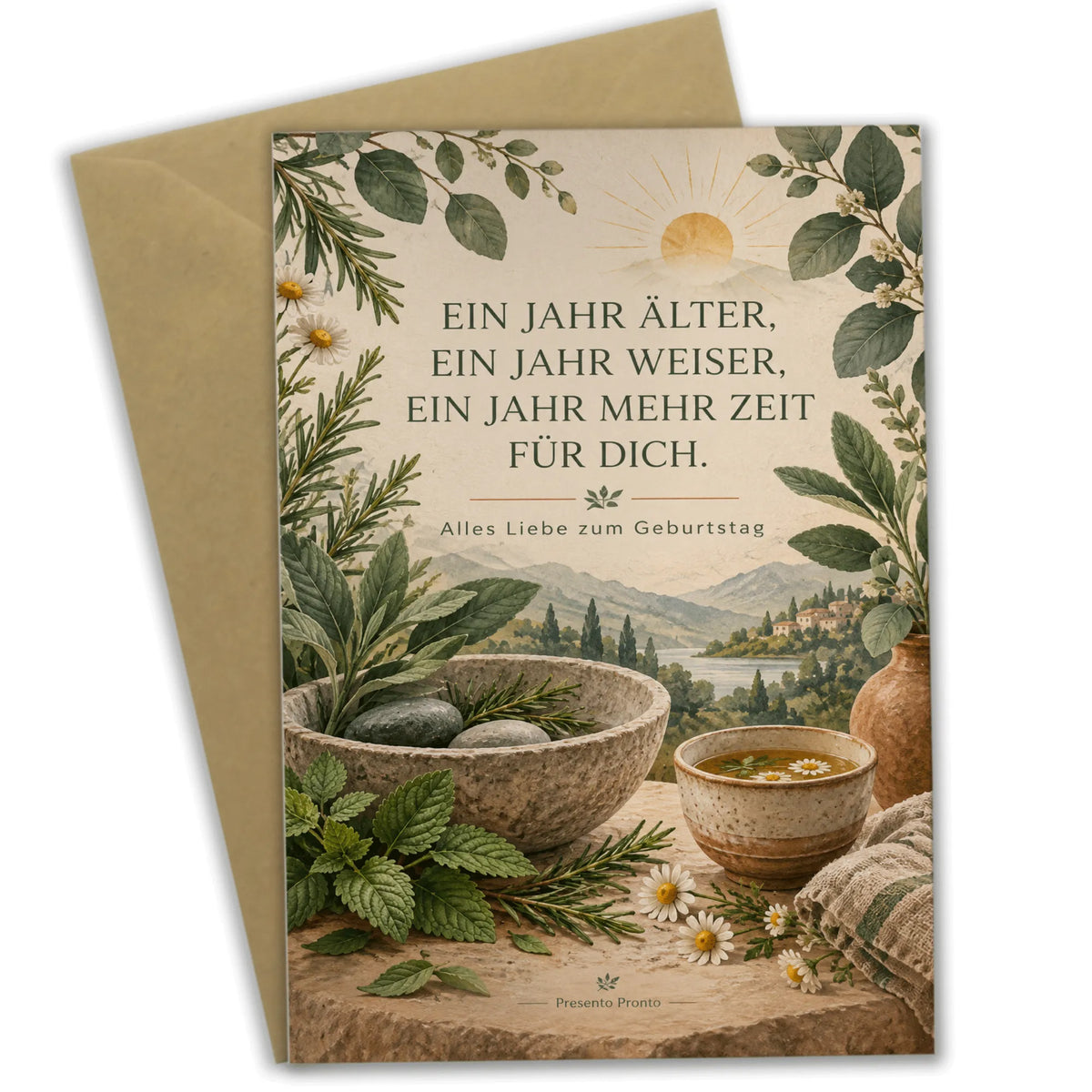 Entspannende Geburtstagskarte für Wellnessfans mit Kräutertee|p:2013546|h:df786af737cd7145dcb16cf9a5732e31