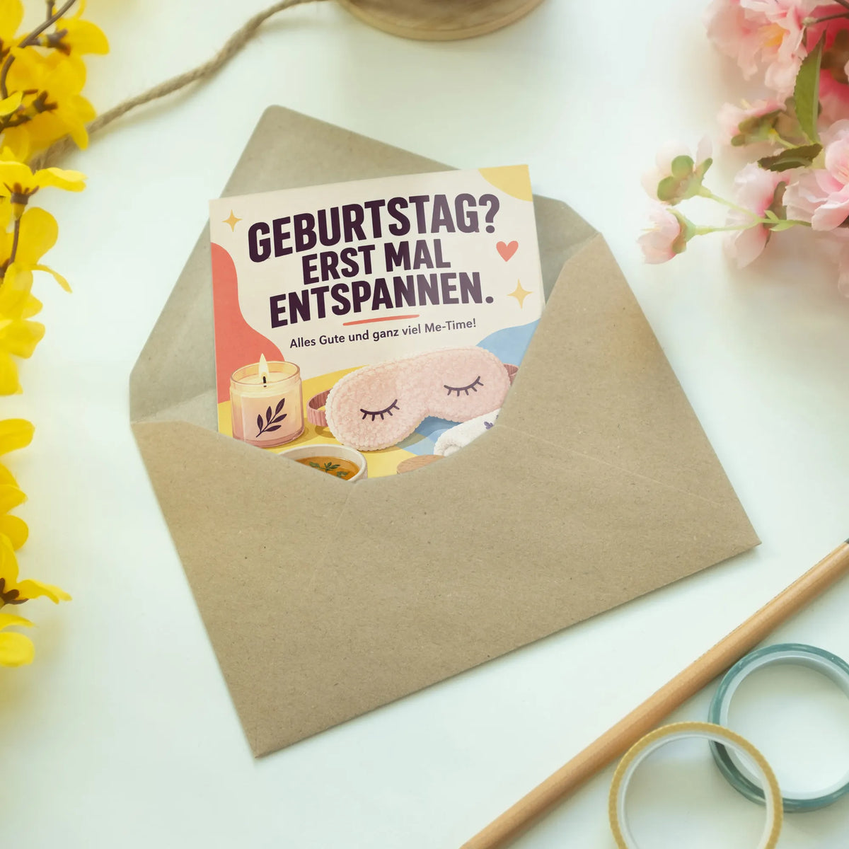 Lustige Geburtstagskarte Wellness mit Augenmaske|p:2013547|h:0d0f2b621e062f8e18962ba80bee7c94