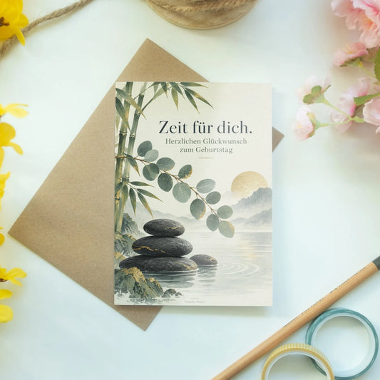 Entspannende Geburtstagskarte Wellness mit Basaltsteinen|p:2013549|h:9c754f4bc97904200e67652cf471b8c9